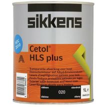Cetol Hls Plus Woodstain Paint - 1 Litre - Ebony (020) - Sikkens