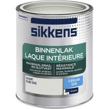 Peinture Laque Intérieure Bois et Fer - Résistance maximale aux taches et rayures - Satin Blanc Craie 0,75 l - Sikkens