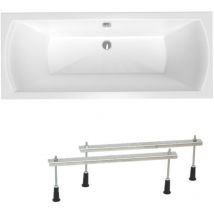 Siko - Laguna Idea Plus Bañera rectangular con patas, 170x75 cm, acrílico, izquierda y derecha, blanco (ID1700PLUS-SET)