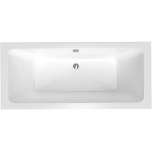 170x75 cm Nora Plus baignoire rectangulaire en acrylique, gauche et droite, sans pieds, blanc (NO1700PLUS) - Siko
