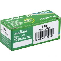 Knopfzelle 346 1.55 v 10 St. 9.5 mAh Silberoxid SR712SW-PBWW - Murata