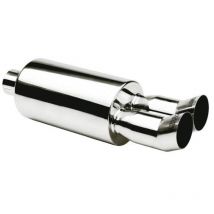 Adnauto - Silencieux Echappement Universel sortie double dtm - Inox