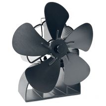 Maerex - Silencio de calor de la fan de la chimenea de la fan de la estufa de 5 cuchillas ninguna electricidad