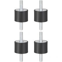 Silent Bloc,Isolateur antivibrations en Caoutchouc M6 Isolateur de Vibrations en Caoutchouc Bobbins de Bateau de Voiture (VV2015 M618)