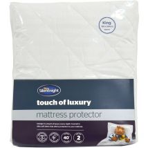 Silentnight - Touch Of Luxury Mattress Protector - King Size - Soft Cotton, Bedding Protection, Easy Fit