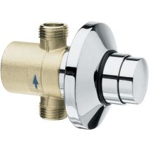 Silfra - Urinal concealed flush valve with timer, Chrome (QK110)