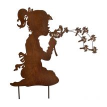 Silhouette déco petite femme 91x1x77cm