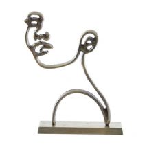 Light And Living - Silhouette sur pied Face bronze 48x8x33cm