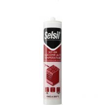 Silicone per alte temperature SELSIL reticolazione rapida 310 ml COLORE NERO