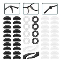Silicone Antidérapant pour Lunettes, 26 Paires Retenue de Lunettes, Support Antidérapant pour Lunettes Doux, Oreille de Lunettes en Silicone
