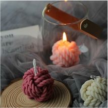 Dksfjkl - silicone candle molds, 3d silicone ball of wool candle mold for soy, beeswax and soaps