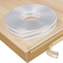 Silicone Coin de Table Protection Bebe , 6M Pré-adhésif Transparent Protection Meuble Bébé , Protecteur des Bords et Angles de Placard pour Sécurité