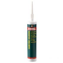 E-coll - Silicone sanitaire 310ml blanc (Par 12)