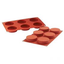 SF127 Cylinders Stampo in Silicone h45mm, Ø70mm, Rouge Brique, 30.1 x 17.5 x 1.7999999999999998 cm - Silikomart