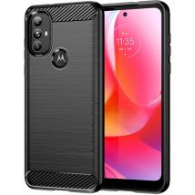 Markenlos - Silikon Hülle Carbon für Motorola Moto g Power 2022