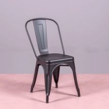 Furnmod Design Your Space - Nest Dream - Silla metálica en acero - Bistro - Negro - Negro