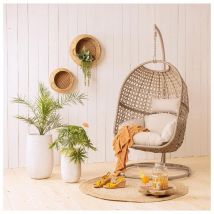 Silla colgante mimbre exterior 95x195cm