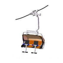 Telesilla de 4 plazas negro/naranja