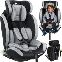Triangle Premium silla de coche 9 kg - 36 kg 1-12 años grupo 1/2/3 universal homologado según ece R129/03 con Isofix gris - Kidiz
