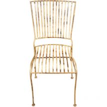 Silla de comedor de cocina de madera 41x86x51 cm Silla de jardín y terraza Silla de exterior e interior Sillas acabado antiguo