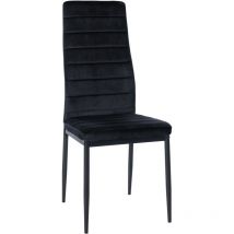 Silla de comedor Mayfair Negro Terciopelo
