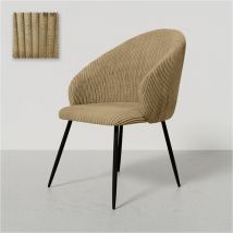 Privatefloor - Silla de Comedor Tapizada en Pana - Brugges