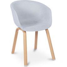 Silla de diseño de comedor con reposabrazos
