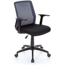 Myoffice - Silla de Oficina Ajustable en Altura Modo Sillón Escritorio Pc con Reposabrazos y Ruedas