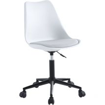 Silla de escritorio blanca
