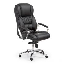 Silla de oficina Houston 595, Negro, 118x68x74cm, Con reposabrazos, Con ruedas, Mecanismo de la silla: Varios bloques