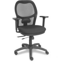 P&c - Silla Jorquera traslack malla negra asiento bali negro brazo 3D