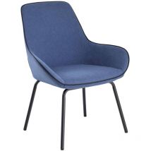 Serena - Silla de oficina Mackay, Sillas de oficina para sala de espera, Silla ergonómica para sala de espera, Cm 66x59h90, Azul
