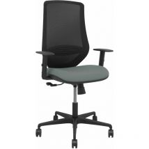 Silla Mardos sincro malla negra bali gris brazo regulable