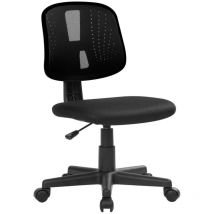 Serena - Silla de oficina Nowra, Silla de oficina operativa, Asiento de oficina ergonómico, Cm 49x43h81/93, negro