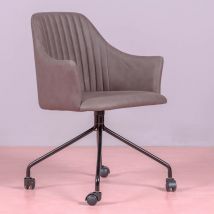 Nest Dream - Silla de oficina en tela - Skyline - Marrón