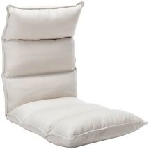 Décoshop26 - Silla de suelo plegable en tela crema DEC028704