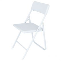 Silla delta plegabale blanca 42,5x81x50