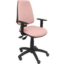 Silla Elche s bali rosa pálido brazos regulables ruedas de parqué