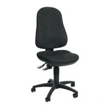 Topstar - Silla giratoria de oficina con contacto permanente antracita 420-550mm sin puerta respaldo 110kg