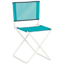 Silla nylon c/respaldo azul