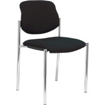 Piqueras Y Crespo - Silla fija Styl bali negro chasis cromo