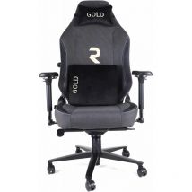 Romo - Silla Gamer Profesional Gold. Inclinación 180o, Altura Regulable, Reposabrazos 4D, Cojín Cervical y Lumbar