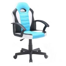 Serena - Silla gaming Hervey, Sillón gaming para niños, Silla de escritorio, Cm 56x55h89/100, Blanco