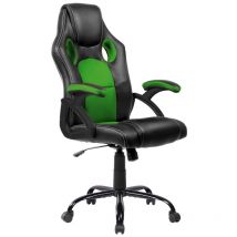 Dormidan - Silla Gaming, escritorio, regulación en altura, racing Verde