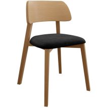 Silla Jackson 112, Luminoso madera, 80x47x50cm, Tapiz, De madera, Madera