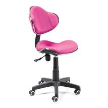 Silla de estudio juvenil Circus Rosa claro 54cm (ancho) x 84-95,5cm (alto)