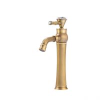 Desconocido - silla Mitigeur lavabo retro bec haut en Laiton, économie d'eau, Vintage doré