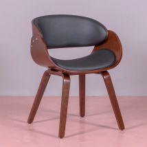 Nest Dream - Silla nórdica con reposabrazos - Burrow s - Negro