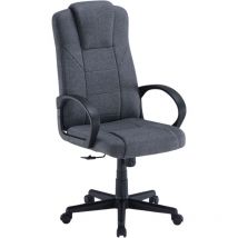 Chaise de bureau moderne Rager réglable et pivotant, couleur grise