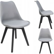 Oslo - Silla gris + patas negras